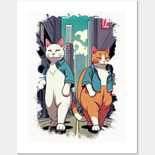 Two Mother Cats Posters and Art